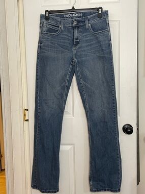 Cody James Men's Straight Jeans in Medium Blue. Size 30x32